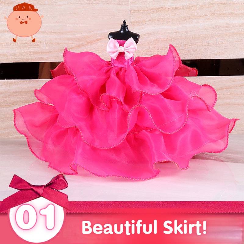 Đầm Công Chúa Đồ Chơi Búp Bê Dài 30CM