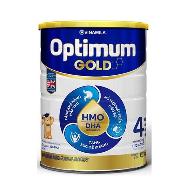 Sữa Bột Vinamilk Optimum Gold 4 - lon 1500gr