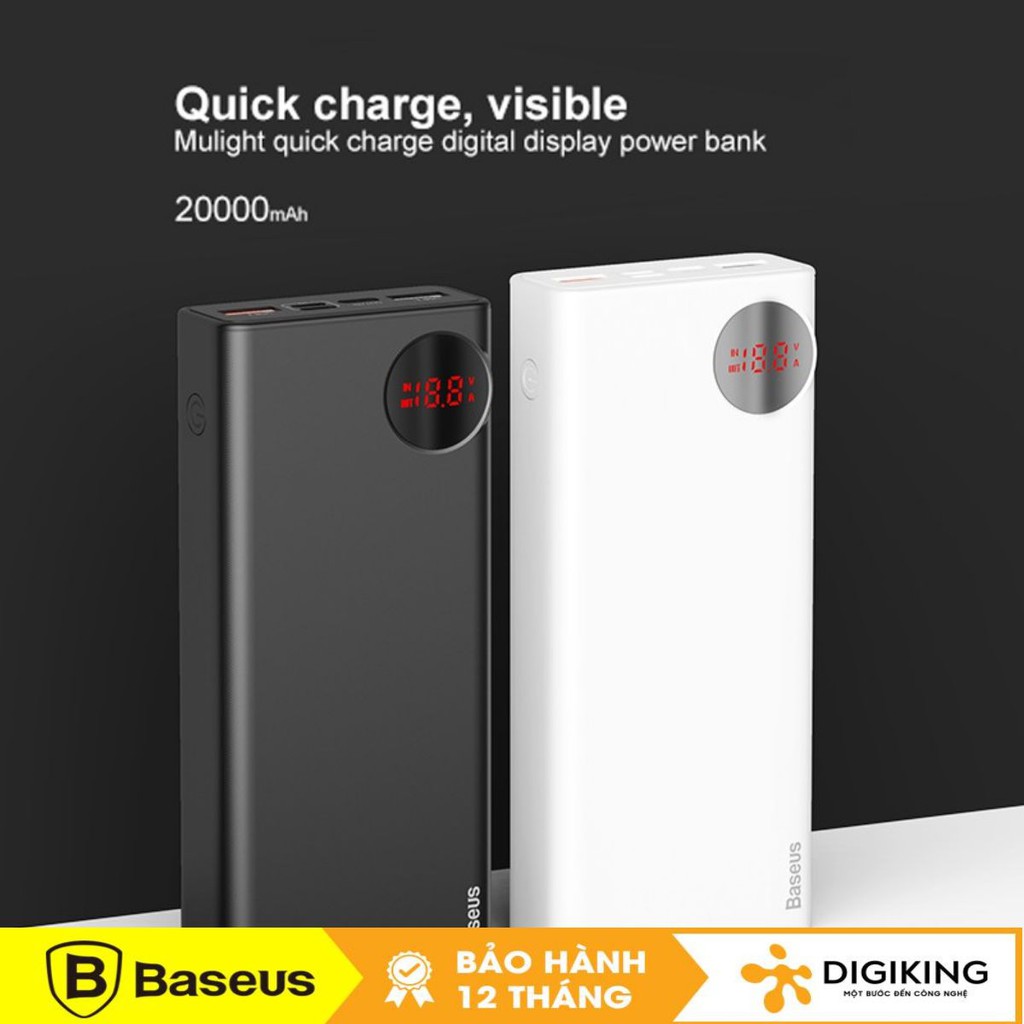 Pin dự phòng BASEUS 20000 mAh Bright moon PD3.0 fast charger PPALL-MY01