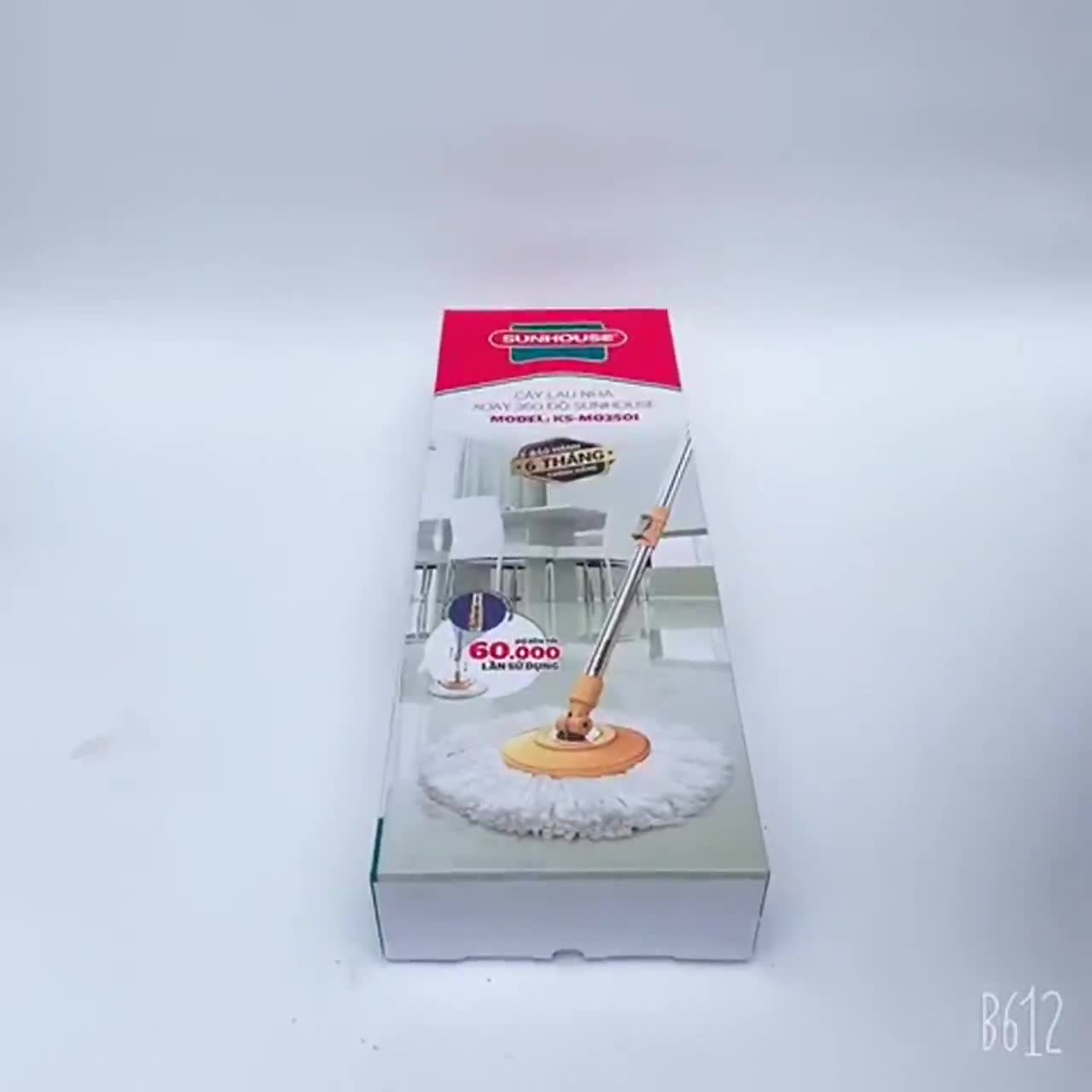 [Mã LIFE1511A giảm 10% đơn 50K] Cây Lau Nhà Xoay 360 Độ SUNHOUSE KS-MO350I | BigBuy360 - bigbuy360.vn