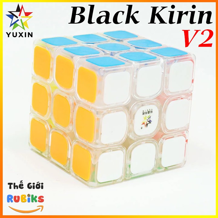 Khối Rubik Yuxin Black Kirin 3x3 V2 Trong Suốt