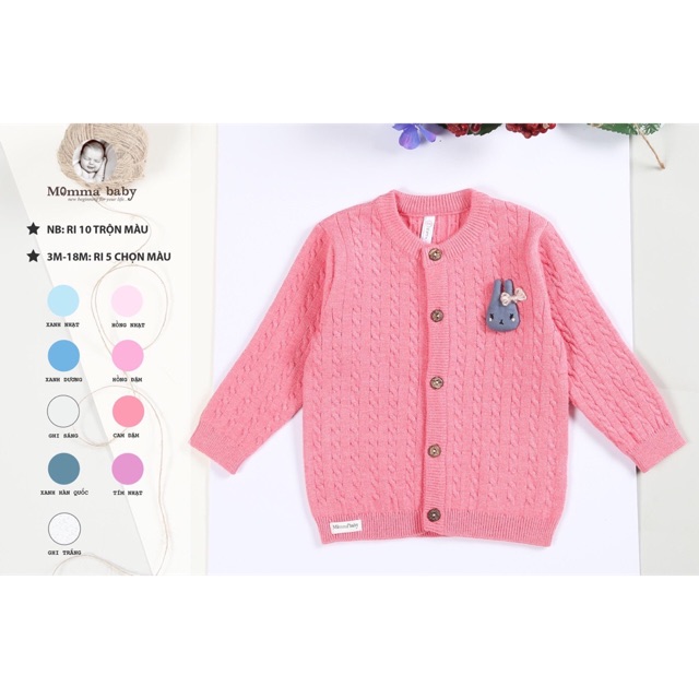 Áo len momababy cho bé từ 3-18m