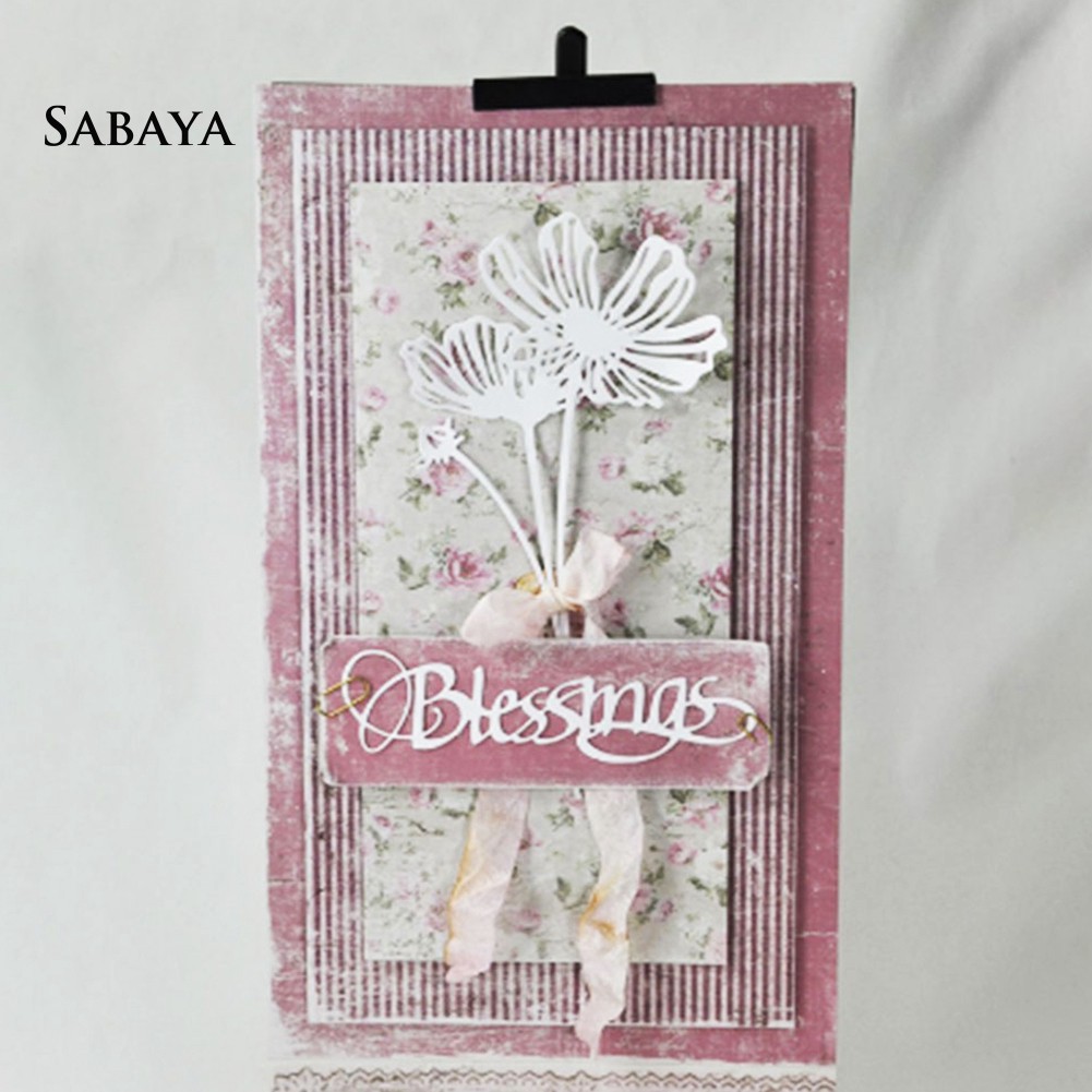 Khuôn Cắt Giấy Kim Loại Hình Hoa Xinh Xắn Tiện Dụng