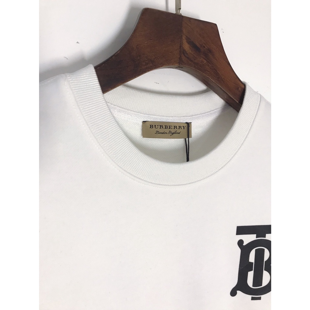 Áo sweater cotton tinh khiết dài tay Burberry phong cách thu đông 2022 cho nam