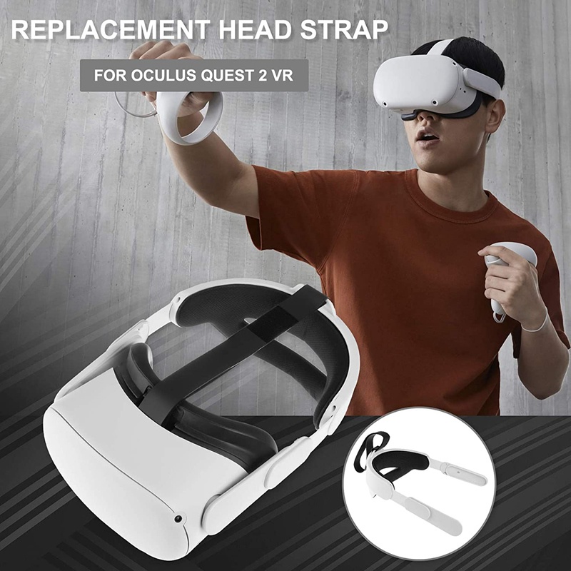 Set 2 Dây Đeo Đầu Vr Cho Oculus Quest