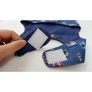 Áo yếm kết hợp dây dắt cho chó mèo