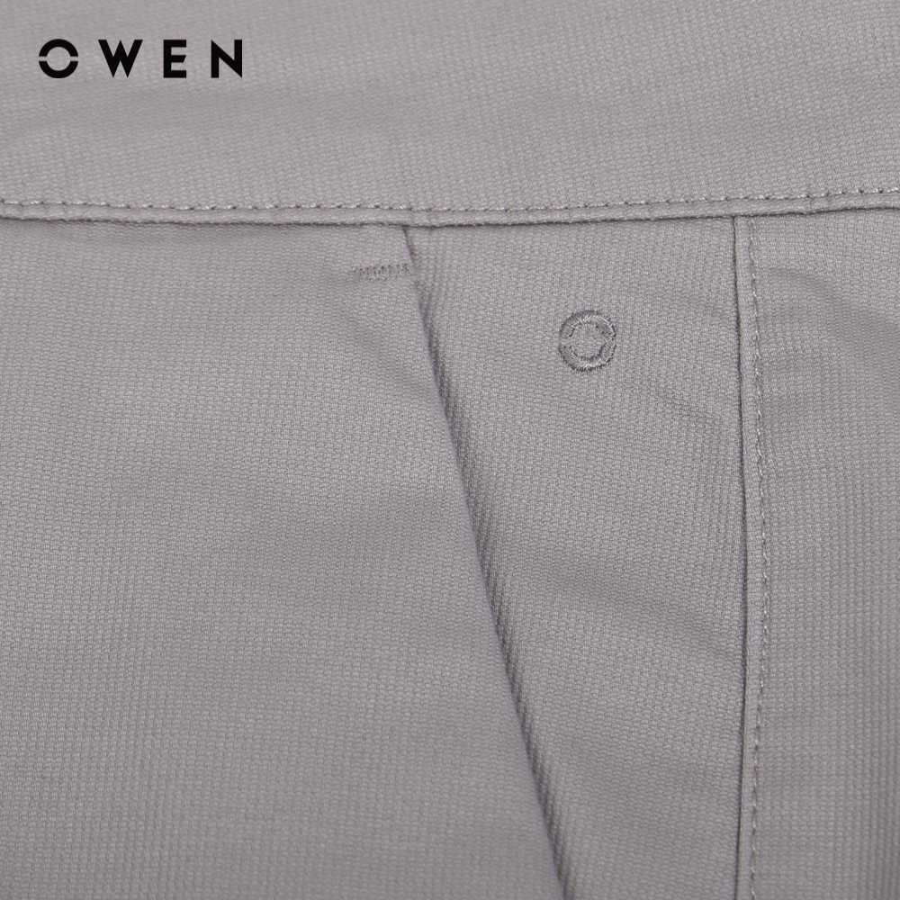 OWEN - Quần khaki Slim Fit Ghi - QKSL220657