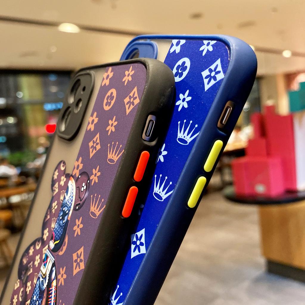 Ốp Điện Thoại In Hình Gấu KAWS Cho IPhone 13Promax 12 11 7Plus X Xs Max XR 8 7