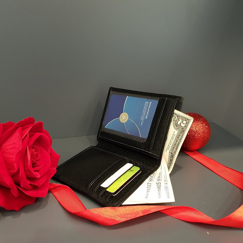 Ví NHẬP KHẨU 100% chất liệu da bò full túi hộp hãng như hình - Bảo hành 3 năm