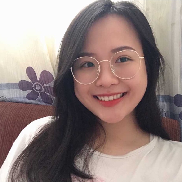 Gọng kính nam nữ LILYEYEWEAR mắt tròn giả cận kim loại thanh mảnh thời trảng 72319