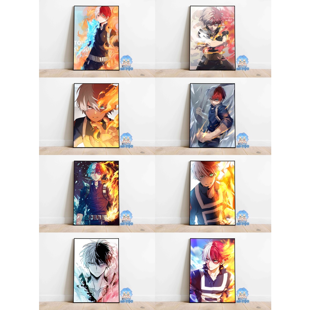 Ảnh poster A3 Todoroki Shoto (15) Anime Manga My Hero Academia chất liệu giấy cao cấp - 2D Tộc Shop