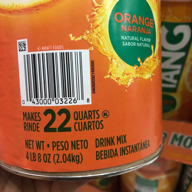 ❤️ Bột pha nước cam Tang 2.04kg Mỹ, thơm ngon, giàu vitamin C, tăng sức đề kháng