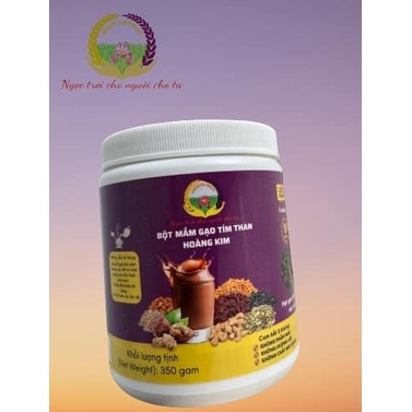 Bột Mầm Gạo Tím Than Hoàng Kim tốt cho sức khỏe 350g