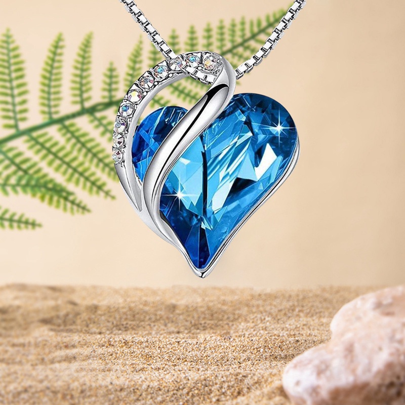 Vòng cổ Mặt Trái Tim Đính Đá Zircon Sang Trọng Cho Nữ