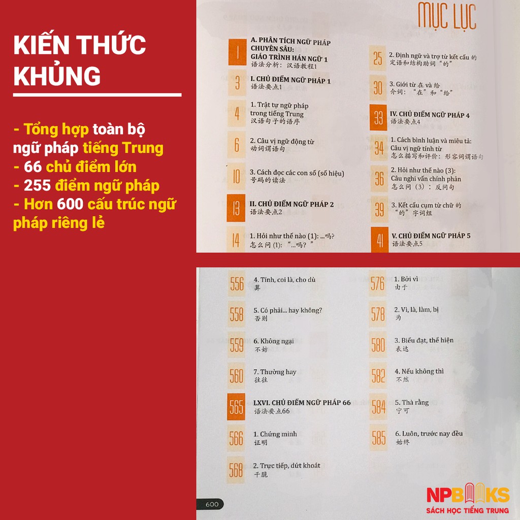 Sách - Giáo trình phân tích chuyên sâu ngữ pháp theo giáo trình Hán ngữ 6 cuốn đi kèm sách bài tập (HSK1-2-3-4-5-6)