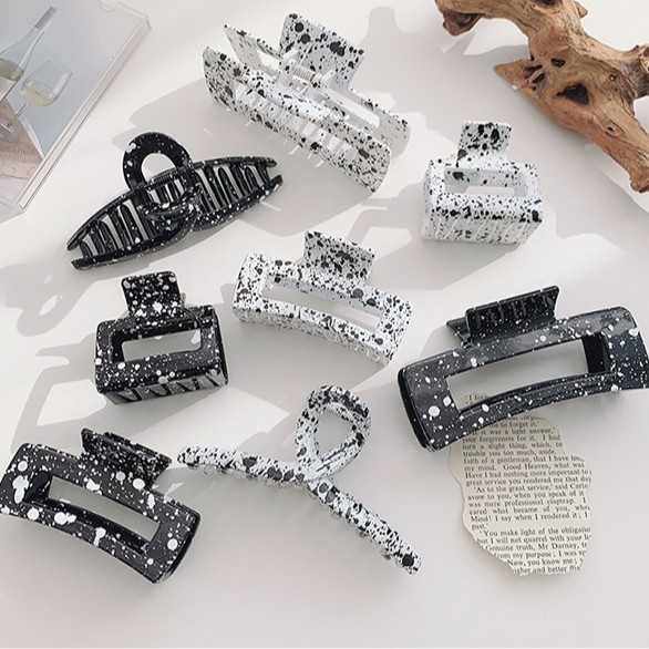 Kẹp Tóc Nhựa Hình Chữ Nhật Phong Cách Hàn Quốc Sành Điệu (Hairclips)