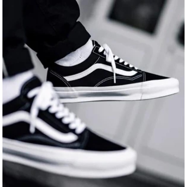 [ NEW] GIÀY VANS VAULT OLD SKOOL MÀU ĐEN ⚡Full box bill⚡ Giày thể thao nam nữ 2022