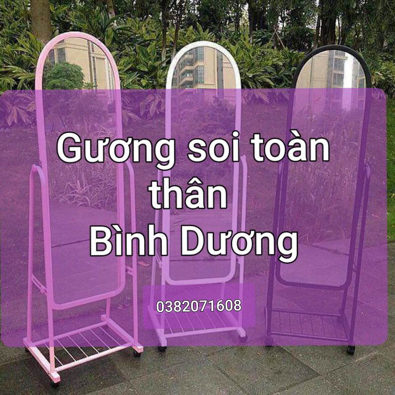 Gương soi toàn thân di động xinh xắn