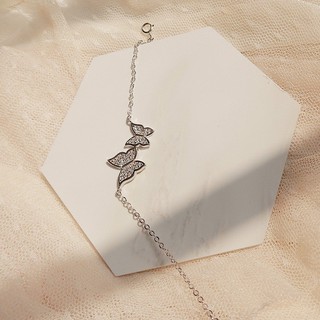 Lắc Tay Nữ - Vòng Đeo Tay Bạc 925 Cánh Bướm Butterfly - Mã VB009