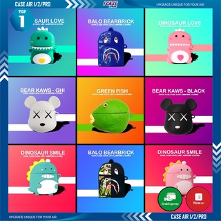 Vỏ Bảo Vệ Hộp Đựng Bao Tai Nghe, Case Airpods 2/3/1/i7/i9/i12/Pro/TWS - Sillicone Chống Bám Bẩn Hoạt Hình
