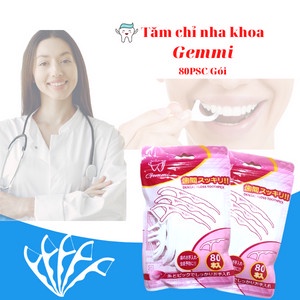 Tăm chi nha khoa Nhật Bản Sunny - Haka, gói 80 - 50 que, chăm sóc răng miệng - Soleil shop