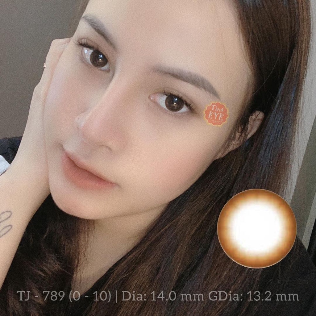 [Tặng Combo 175k] Kính Áp Tròng Tinteye Lens Nâu hạt dẻ TJ-789