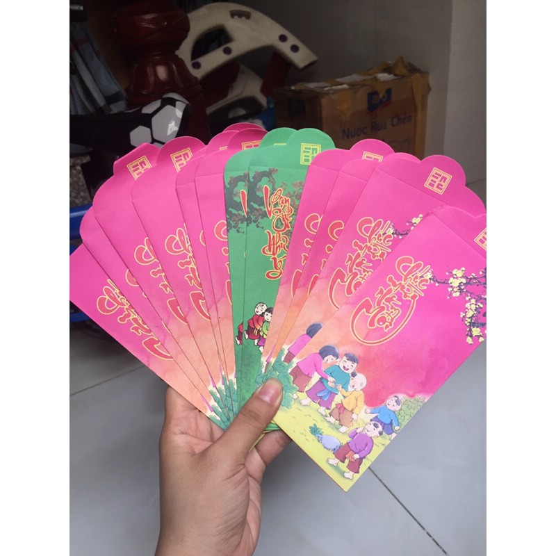 Set 10 Bao lì xì chất đẹp rẻ (giao ngẫu nhiên)