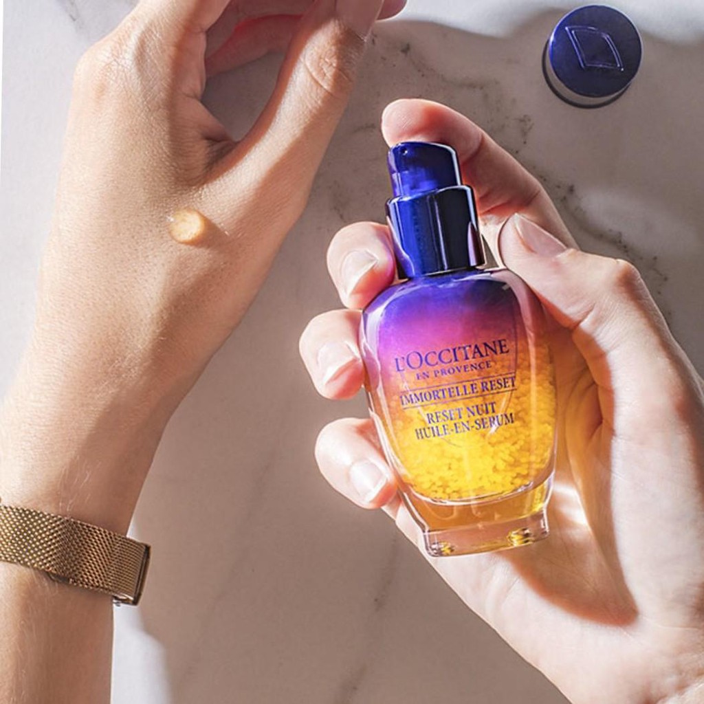 L'Occitane Tinh Chất Tái Sinh Quyền Năng Reset Night Serum 30ml/5ml