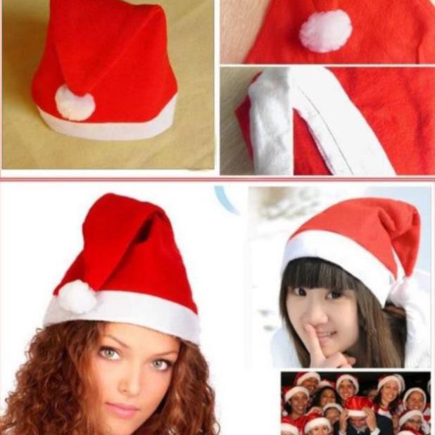 Mũ noel Mũ giáng sinh màu đỏ