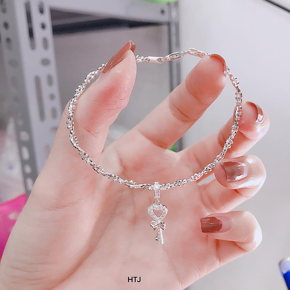 LẮC TAY CHÌA KHOÁ CỰC XINH CHO BẠN NỮ - LẮC TAY BẠC