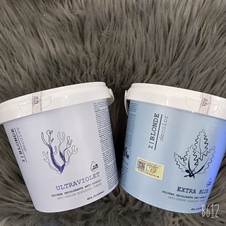 bột tẩy tím , xanh ELGON (500ml ) nâng tone 8 - 9 cực mạnh, khử ánh sắc vàng , cam