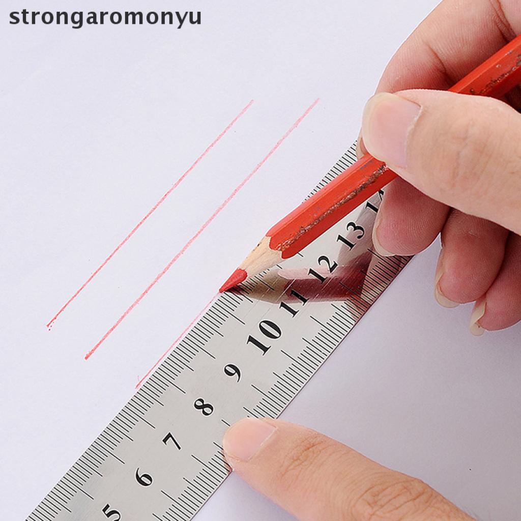 Thước Đo Hai Mặt Bằng Thép Không Gỉ 15-30cm