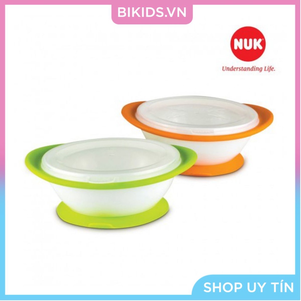 BỘ 2 BÁT ĂN NUK CHỐNG ĐỔ CÓ NẮP