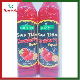 SIRÔ GOLDEN FARM DÂU 520 ML