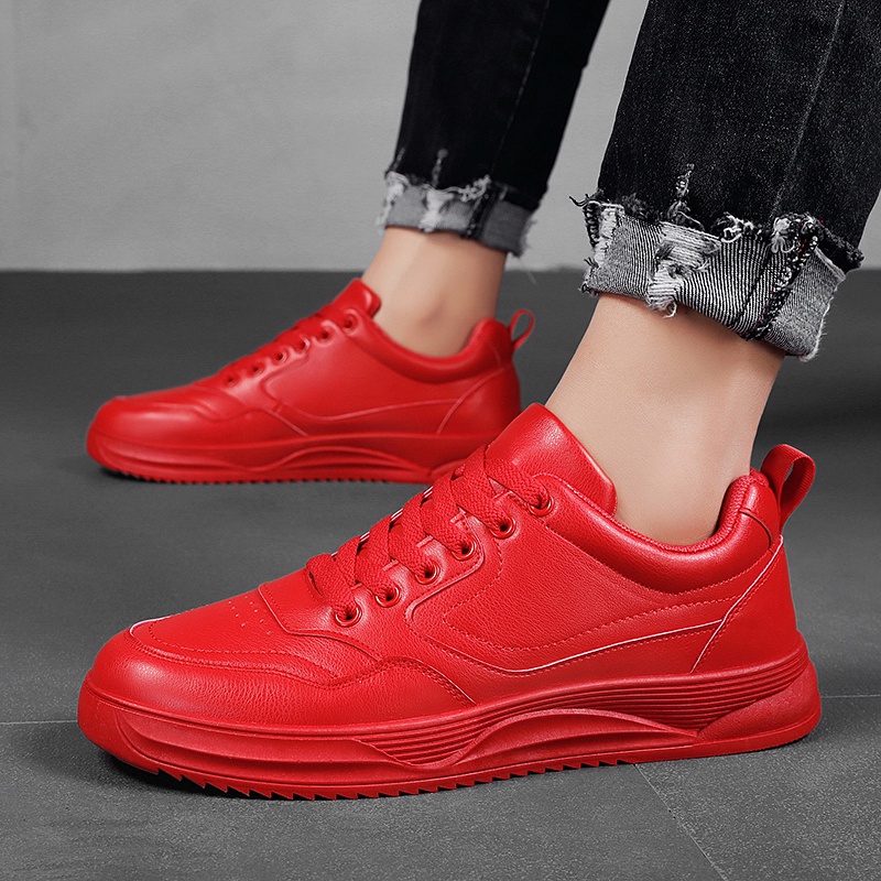 Giày Thể Thao Trắng Đế Dày Phong Cách Hàn Quốc Thời Trang Mùa Hè Mới Cho Nam Size 46