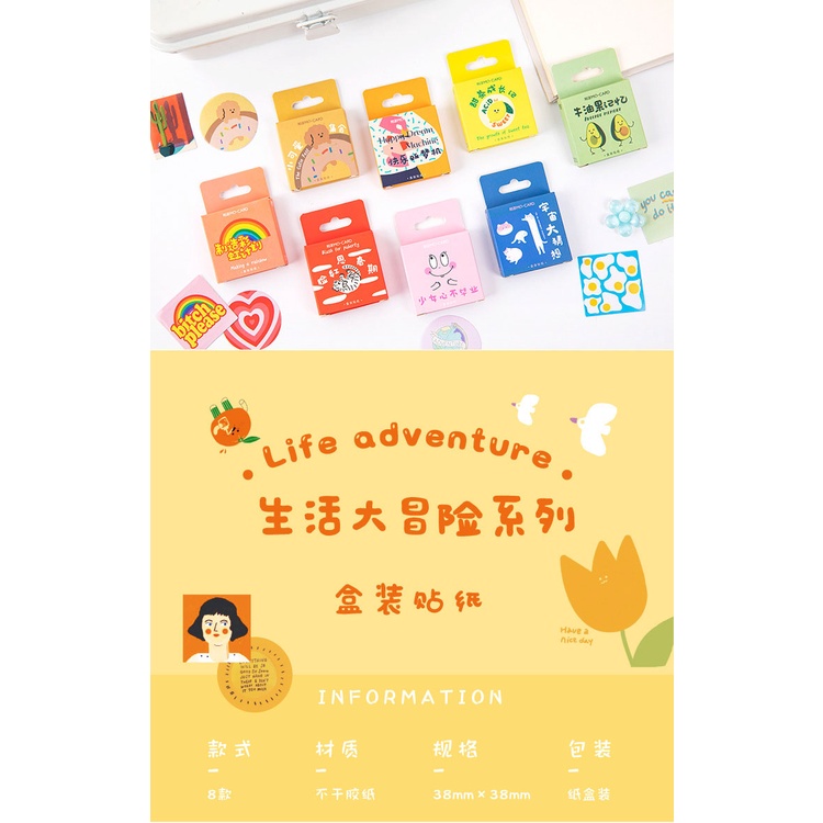 Set 46 miếng dán trang trí dễ thương