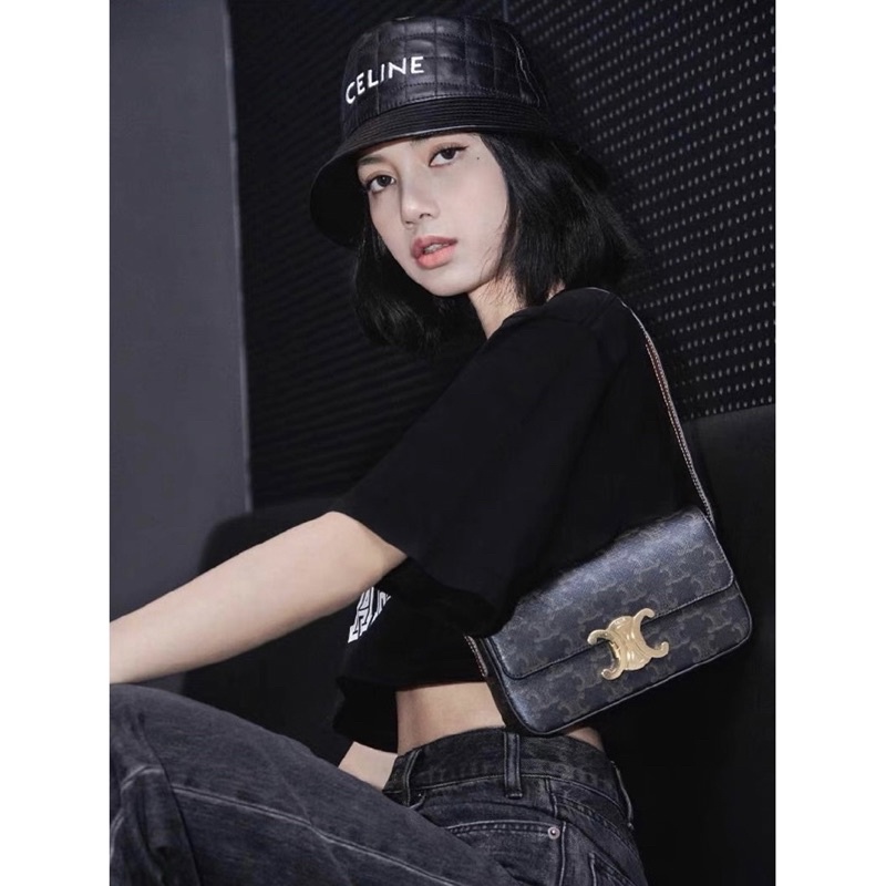 Túi đeo vai nữ  Túi kẹp nách Lisa Black Pink T46