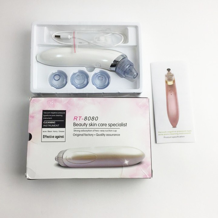 Máy hút mụn đầu đen cực mạnh công nghệ Nhật Bản kèm cáp sạc, Máy hút mụn mini cầm tay nhiều cấp độ