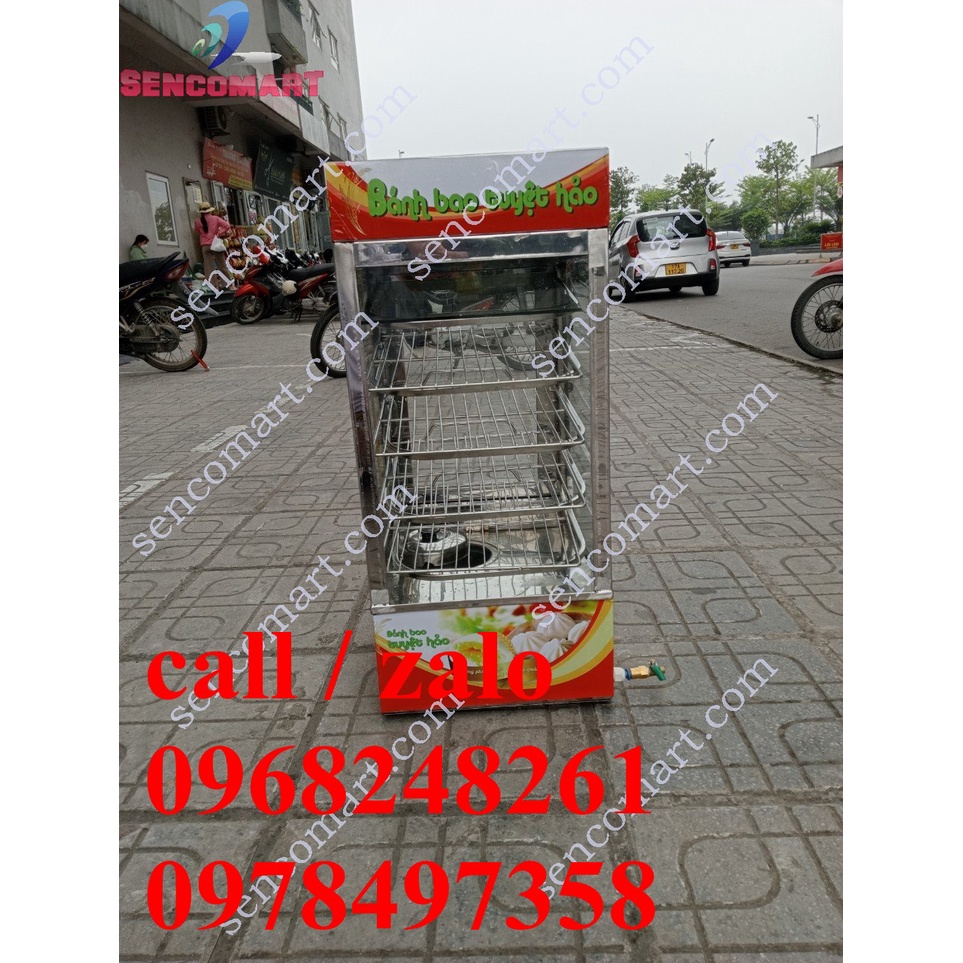 Tủ Hấp Bánh Bao 4 Khay Có Rơ le, Giúp An Toàn Kinh Doanh