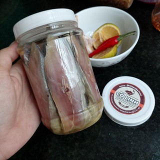 Mắm cá Thu ngâm dầu hũ 500gr (nguyên lát)