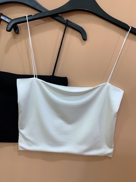 Áo hai dây croptop cotton hai lớp cao cấp hình thật m113 | BigBuy360 - bigbuy360.vn