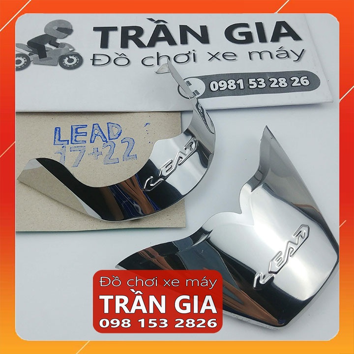 Chỉ mũi dè trước sau xe LEAD 2017-2018-2019-2020-2021 INOX ốp mỏ dè chắn bùn- phụ kiện trang trí đồ kiểng