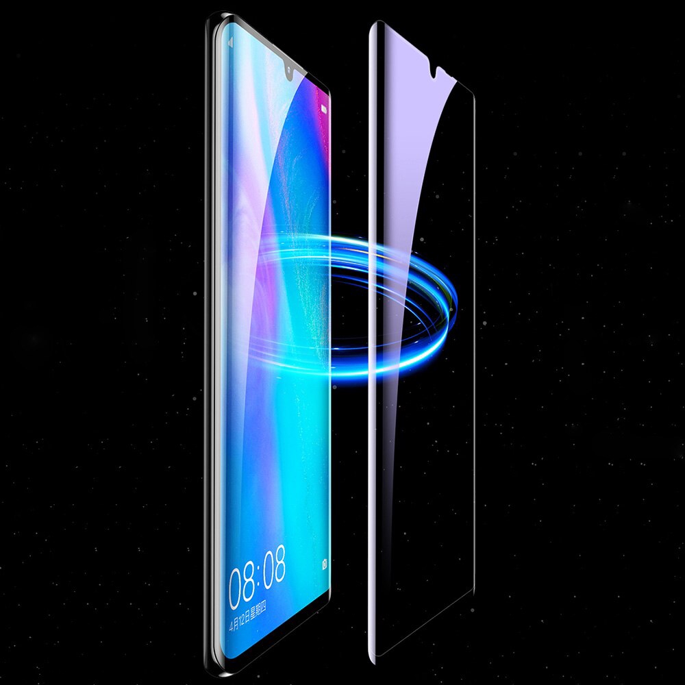 Kính Cường Lực 9h Viền Tím Cho Huawei P30 Pro Mate 9 20 30 Pro Rs Honor Magic