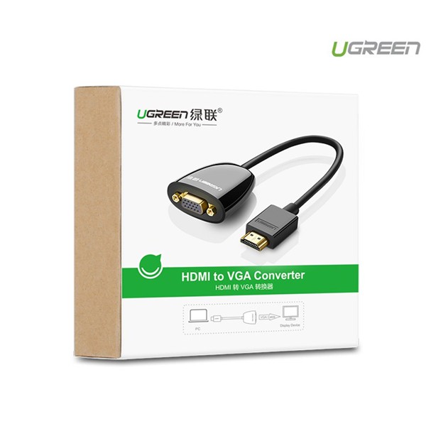 Cáp chuyển HDMI to VGA cao cấp chính hãng Ugreen 40253