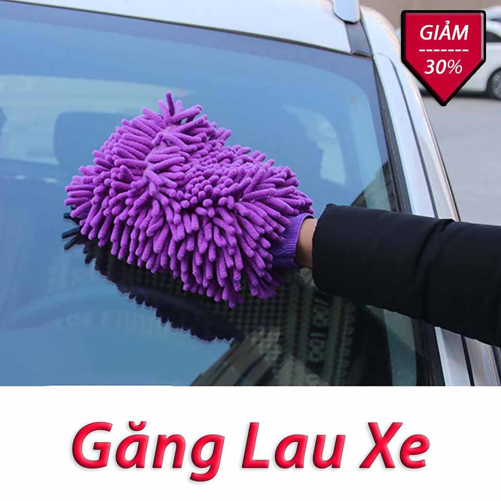 ⚡SIÊU SẠCH⚡ Găng Tay Lau Xe Đa Năng Lau Xe, Vệ Sinh Xe Ngay Tại Nhà