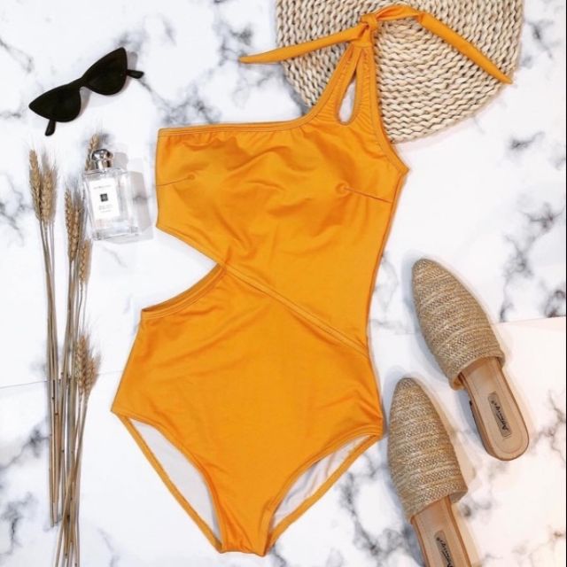 Bikini đồ bơi 1 mảnh lệch vai khoét eo