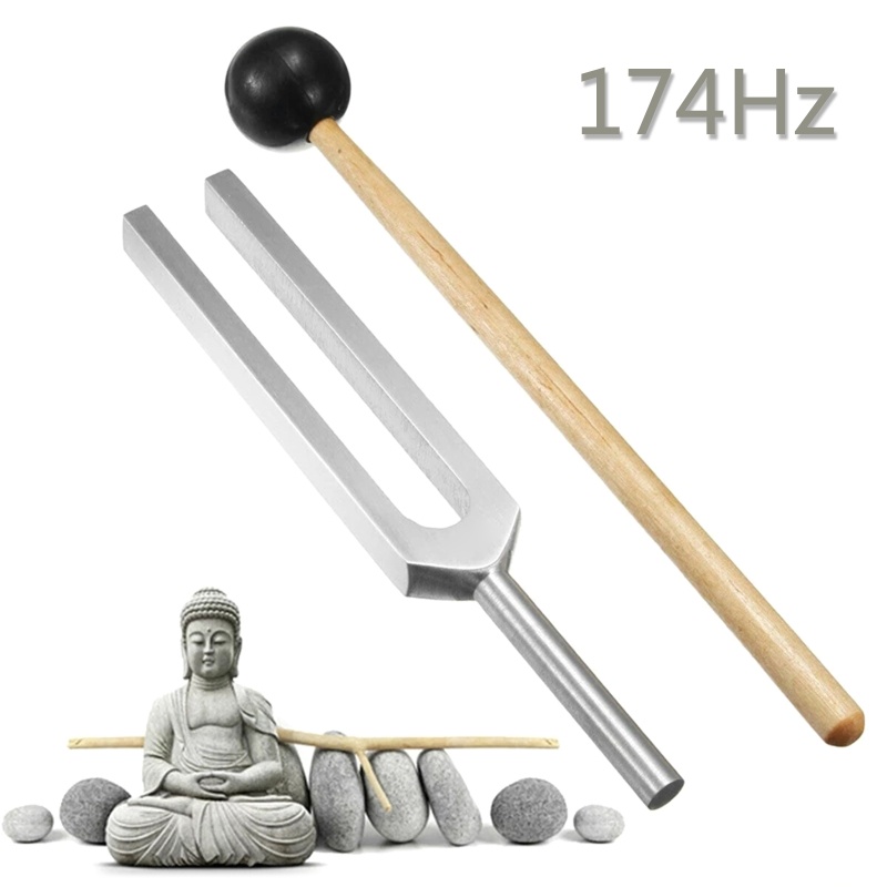 Nĩa Điều Chỉnh 174 Hz Bằng Silicone Kèm Búa Cảm Biến Cho Nhạc Cụ Giảm Căng Thẳng Hoàn Hảo
