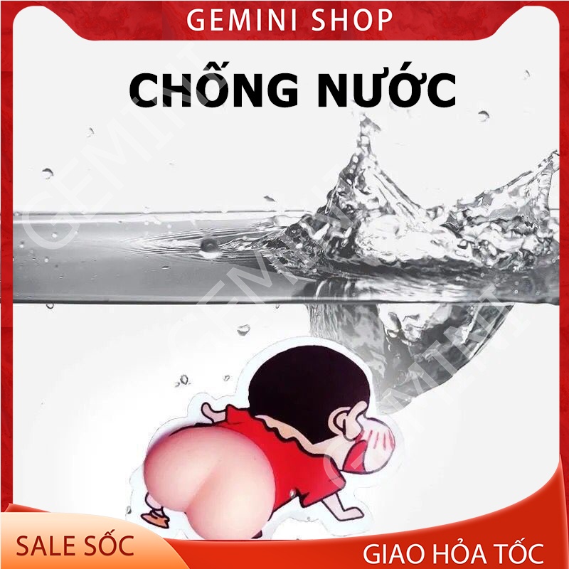 Miếng Sticker Chặn Cửa Hình Mông Silicon Dán Lưng Điện thoại Chống Va Đập Tủ Cửa Ôtô GEMINI SHOP mã MDC