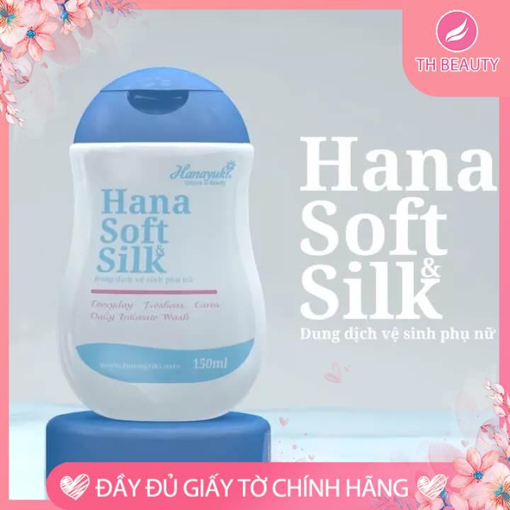 &lt;THẬT 100%&gt; Bộ sản phẩm Hanayuki, Dung dịch vệ sinh Hana Soft Silk, Sữa tắm em bé Hana