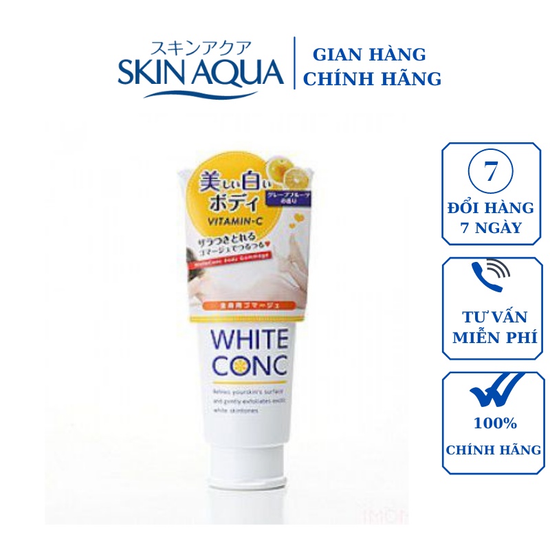 Tẩy Tế Bào Chết Dưỡng Trắng WHITE CONC Nhật Bản 150ml